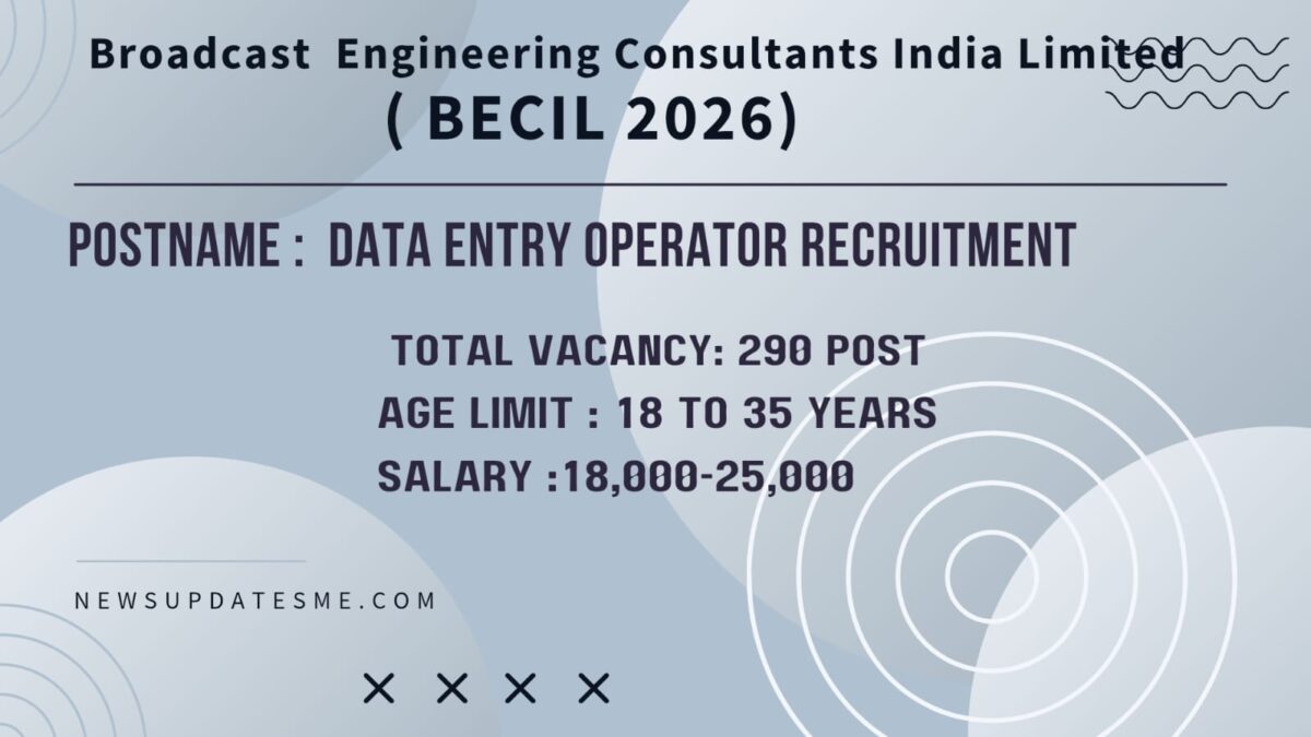 BECIL DEO Recruitment 2026