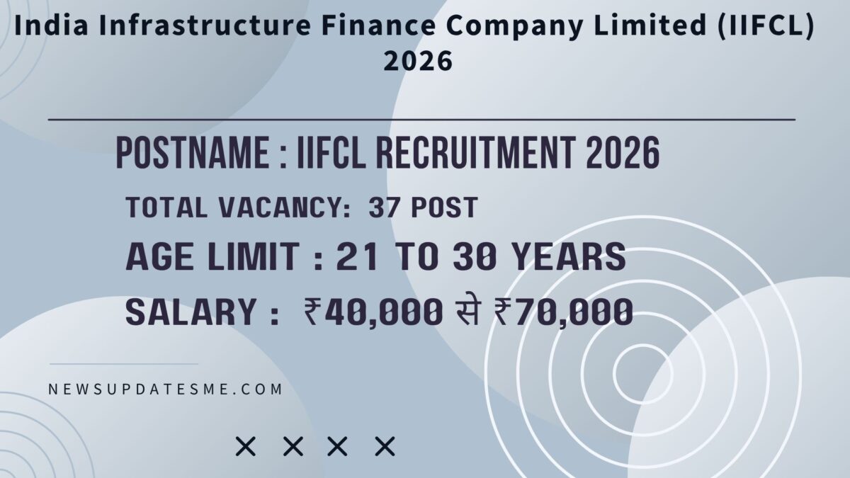 IIFCL Recruitment 2026