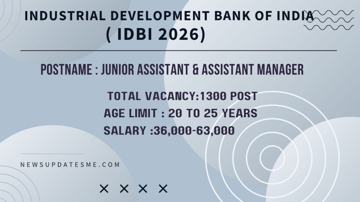 IDBI Bank Recruitment 2026