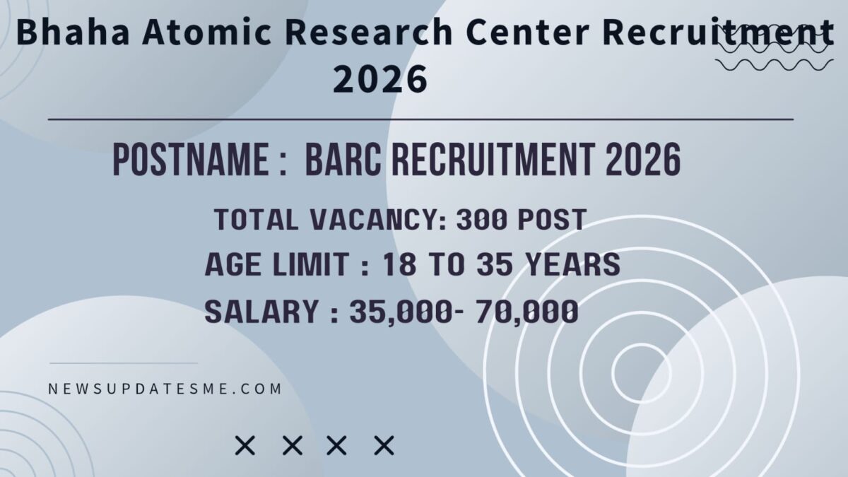 Bhabha Atomic Research Centre Recruitment 2026