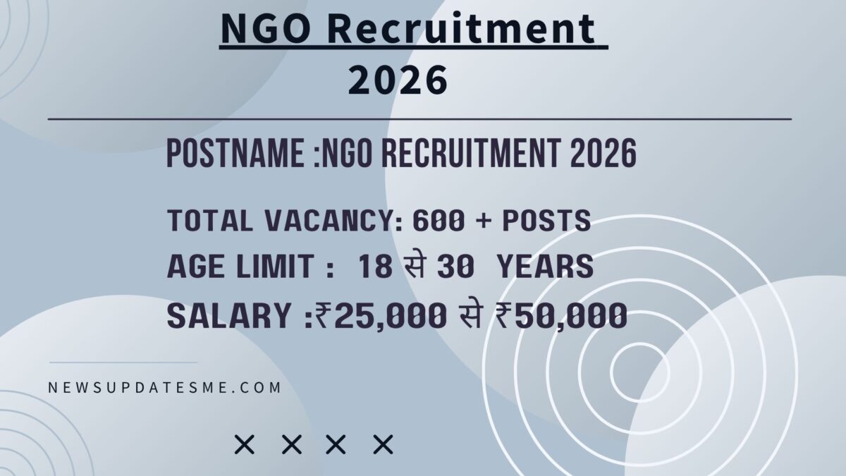 NGO Recruitment 2026