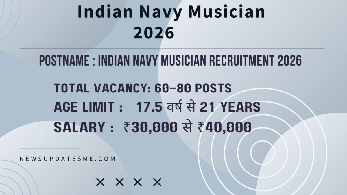 Indian Navy Musician Recruitment 2026