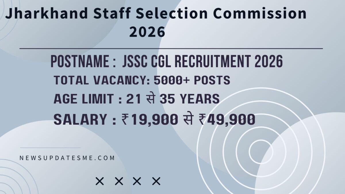 JSSC CGL Recruitment 2026