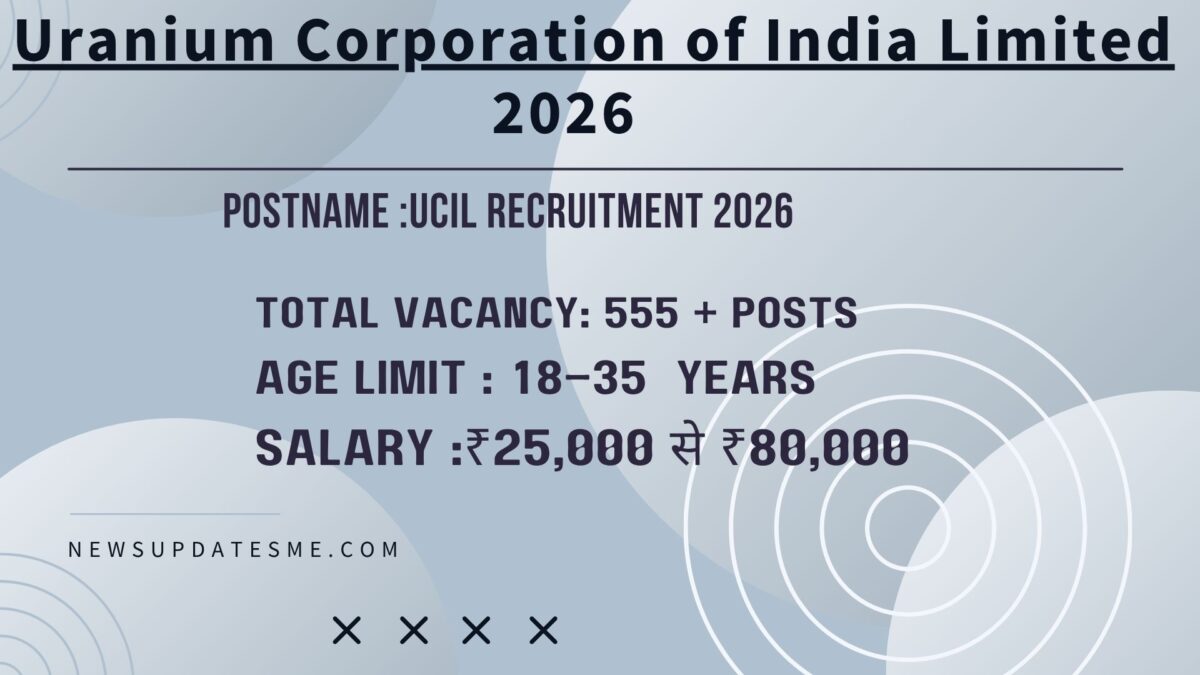 UCIL Recruitment 2026