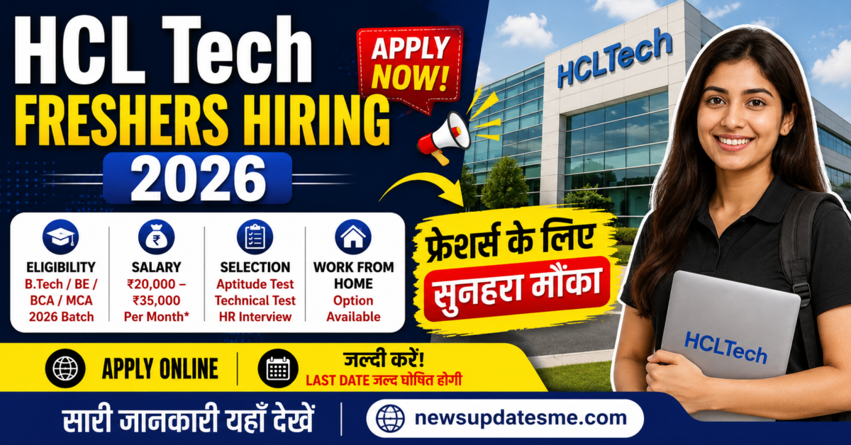 HCL Tech Freshers Hiring 2026