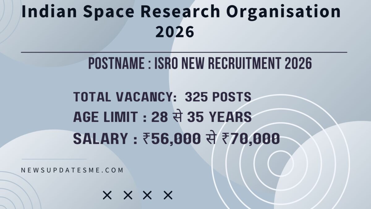 ISRO New Recruitment 2026