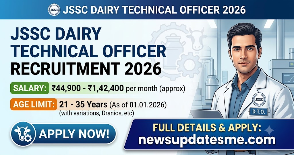 JSSC Dairy Technical Officer Recruitment 2026