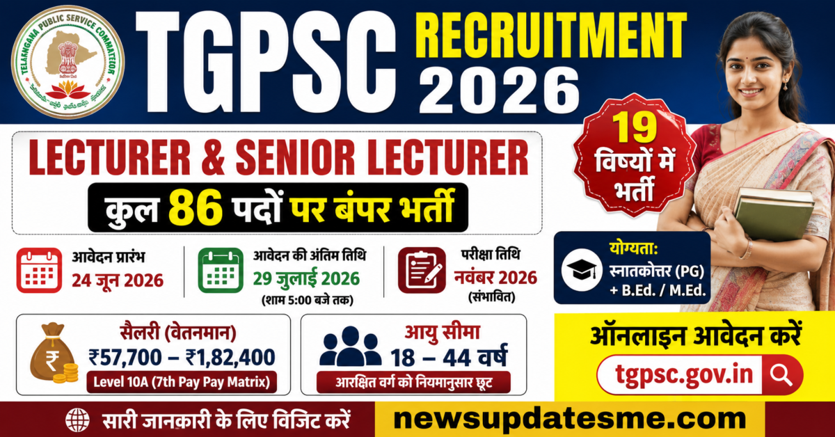 TGPSC Lecturer Recruitment 2026