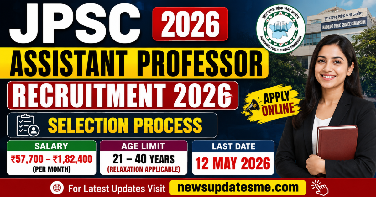 JPSC Assistant Professor Recruitment 2026