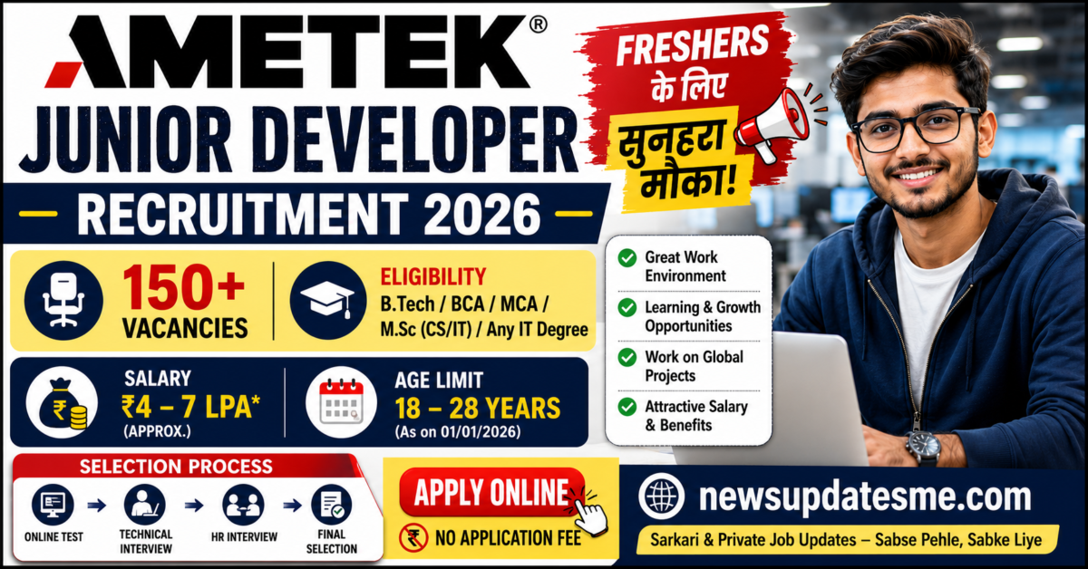 AMETEK Junior Developer 2026